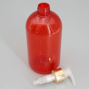 Red 24mm 16.9oz Refillable Shampoo Bottles