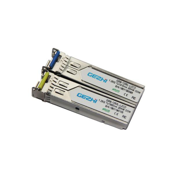 Quality 1000BASE-BX BIDI SFP Transceiver , 20km Mini GBIC Transceiver Module wholesale