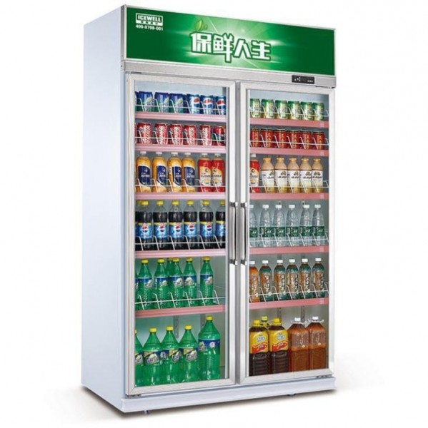 Quality Konor Compressor 2 Door Beverage Cooler wholesale