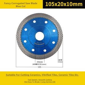 Turbo Teeth 4 Inch Diamond Cutting Wheel Vitrified Tiles Processing