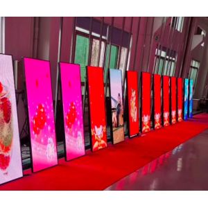 High Refresh Rate Movable Mirror Poster P2.5 Floor Standing Led Display For