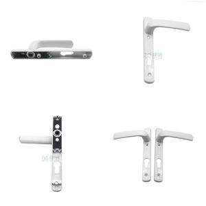 OEM Smooth Aluminum Window Door Lock With Handle Anodized Finish White color