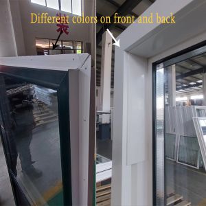 Heat Insulated UPVC Single Hung Window Ventilator White Black