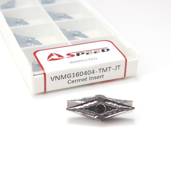 Speed VNMG160404 Machining Cermet Inserts Durable Wear Resistant Cutting Tool