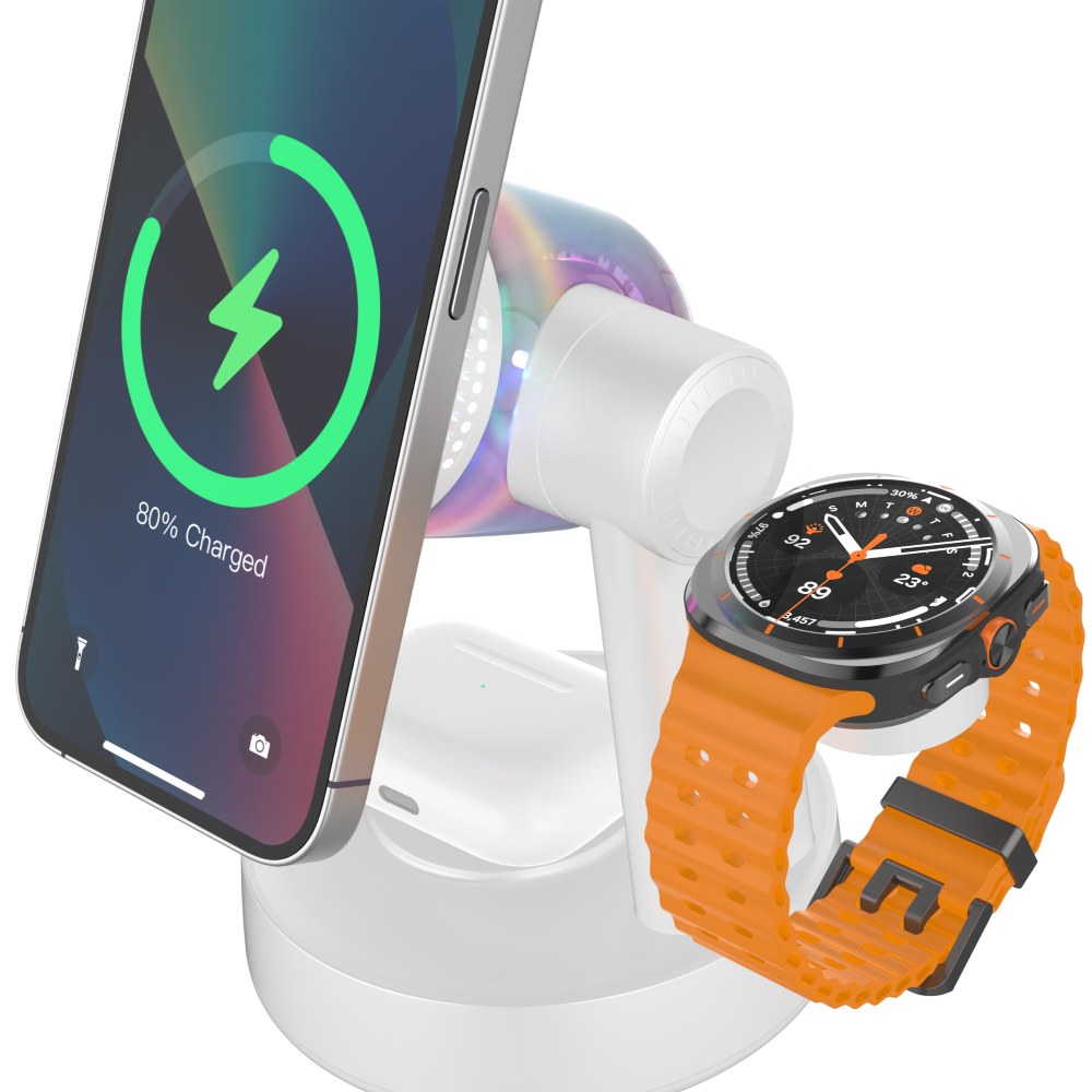 Qi2.2 Certified All In One Wireless Charger with High Performance Bluetooth 5.2