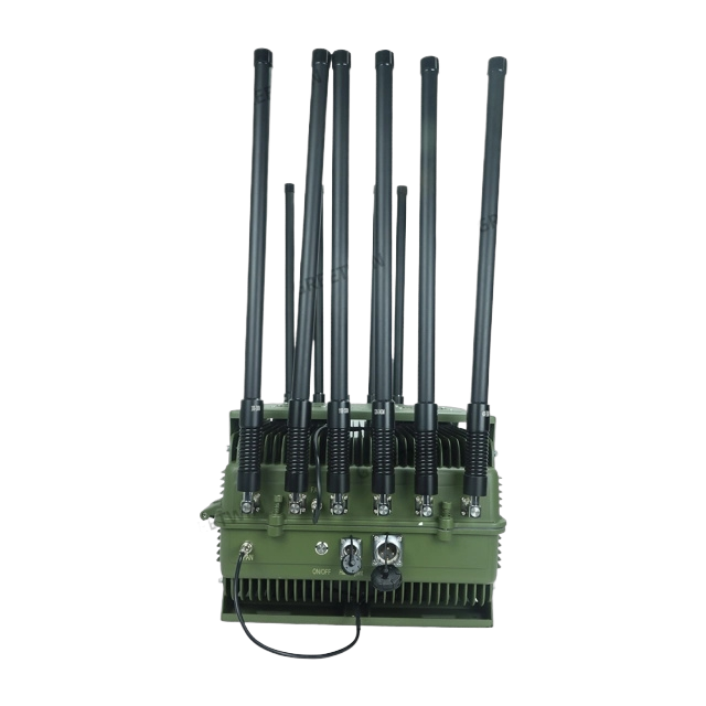 High Power 590W 12 Band Anti Drone System with 0.5-1KM Range UAV Jammer for