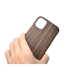 Anti Fingerprints iPhone 11 Engraved Ebony Wood Phone Case