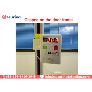 Voice Broadcase And LED Alarm Portable Body Temperature Thermal Scanner Box with