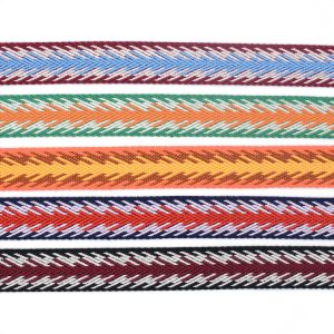 SGS 32mm Multi Color Flat Nylon Webbing Tape printed Logo