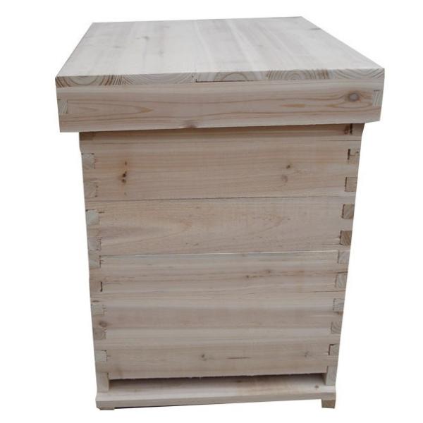 Quality High Quality Chinese Fir Wood Bee Hive Easy To Assemble Natural Material Dadant Beehive wholesale