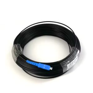SMF 1-2 Cores Pre Connectorized Drop Cable LC SC UPC APC Bend Optimized