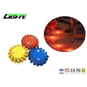 Magnetic Rechargeable LED Flashing Police Warning Lights With Li - Ion Battery