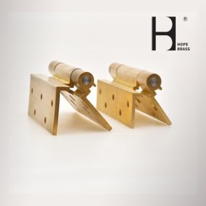 Golden Corrosion Resistant Solid Brass Hinges SGS Certification For Door