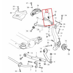 For Bentley Flying Spur Front Suspension Upper Left Bending Control Arm OEM