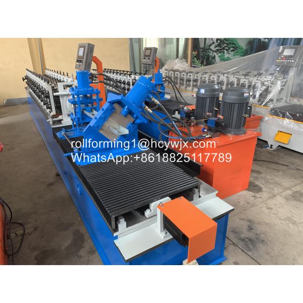 Quality Ppgi Cu 1.8mm Purlin Roll Forming Machine With Ellipse Punching Holes wholesale