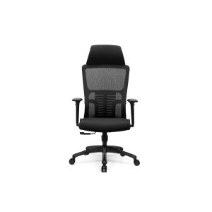Adjustable Headrest Mesh Staff Chair 90 To 115 Degree Tilt