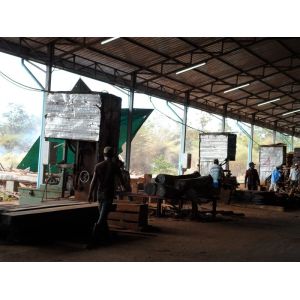 Popular MJ3210 Vertical Band Sawmill with Log Carriage /Automatic feeding