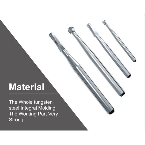 Silver Dental Carbide Burs FG Zekrya 9mm Tungsten Carbide Burs In Dentistry