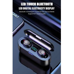 2000mAh F9 Bluetooth Headphones For IPhone 11 Samsung