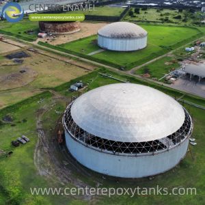 China Aluminum Geodesic Dome for Chemical Storage Tanks: Offers a Corrosion-Resistant Roof that Protects Aggressive Chemical Vapors from Escaping and External Elements from Entering on sale