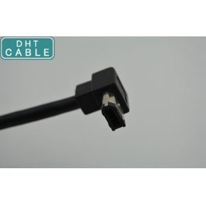 Right Angle IEEE 1394 Firewire Cable With 1394A 6 Pin 90 Degree Female Connector