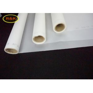 Monofilament Plain Weave Polyester Silk Screen Printing Mesh White Durable