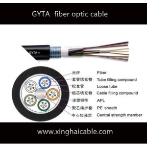 2017 hot sale GYTA 24 core G652D communication fiber optic cable