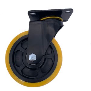 China 75mm Swivel Plate PU Tread Caster Wheels For Industry Medium Duty Castor on sale