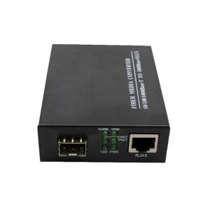 10 / 100 / 1000M Fiber Optic Media Converter To 120km For Single Mode
