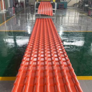 Cheap Fireproof external UPVC sheets suppliers Anti-UV pvc corrugated roofing sheet Popular UPVC plastic roof tiles Synthetic tiles with ASA coating for sale