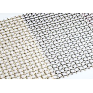 Modern Bronze Decorative Steel Wire Mesh For Cabinets 50mm 4mm