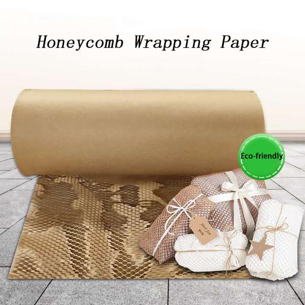 Quality 80g Kraft Paper Eco Friendly Honeycomb Paper Wrap Screen Printing wholesale