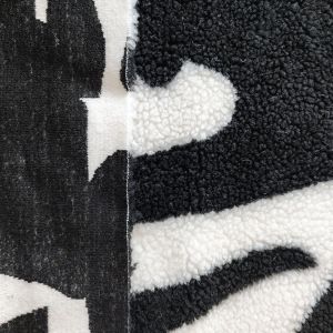 650gsm 100% Polyester Soft Sherpa Fleece Fabric For Jacket Handbag Yarn Dyed