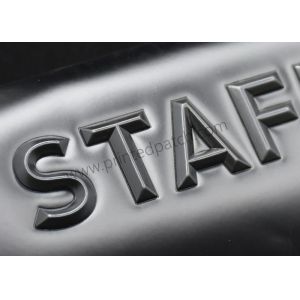 2.5mm 3D Shiny Matt Embossed Patches Handbag PU Leather Labels