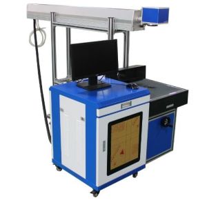 High Speed CO2 Laser Marking Machine / Plastic Bottle Laser Marking Equipment