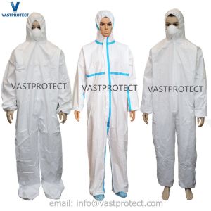 S M L X XL 3XL 4XL Anti Static CE Type 5 6 Cat 3 Disposable Coveralls For Protective Clothing