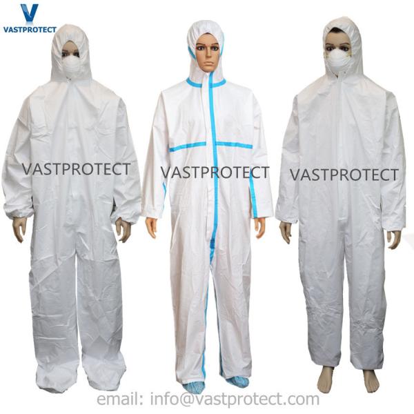 Quality S M L X XL 3XL 4XL Anti Static CE Type 5 6 Cat 3 Disposable Coveralls For Protective Clothing wholesale