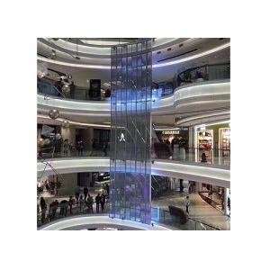 RGB P3.91 500x1000mm Transparent LED Mesh Screen