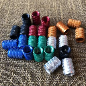 Custom Wholesale Aluminum Air Nozzle Cap Tire Valves Cap Automobile Tyre Cap