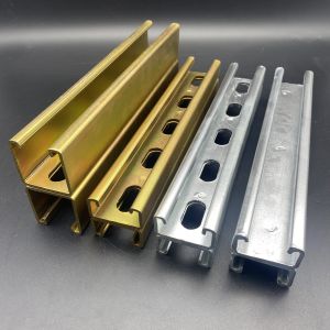 Cheap Gold Zinc Custom Back to Back Unistrut Channel for sale
