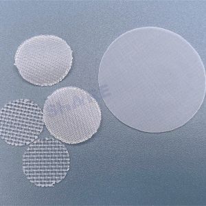 Nylon Mesh Disc Filter Diam 25mm, Opening 5um-300um Compatible With Solvents