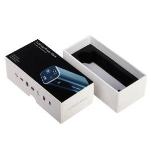 Luxury Printing Paper 500GSM Power Bank Packaging Box With Lid