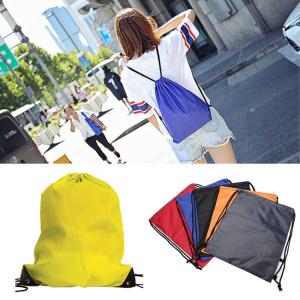 China Lightweight Polyester Drawstring Backpack Multi Purpose With Large Capacity on sale