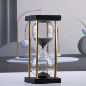 China Colorful Wooden Hourglass 25 Minute Hourglass Timer For Home Furnishings on sale