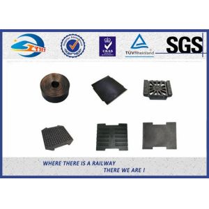 High Tensile strength EVA Rubber Track Rail Pads , Railway Plate