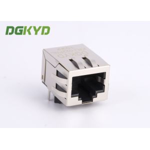90 degree 10 / 100 Base -TX RJ45 jack Integrated Magnetics ethernet connector