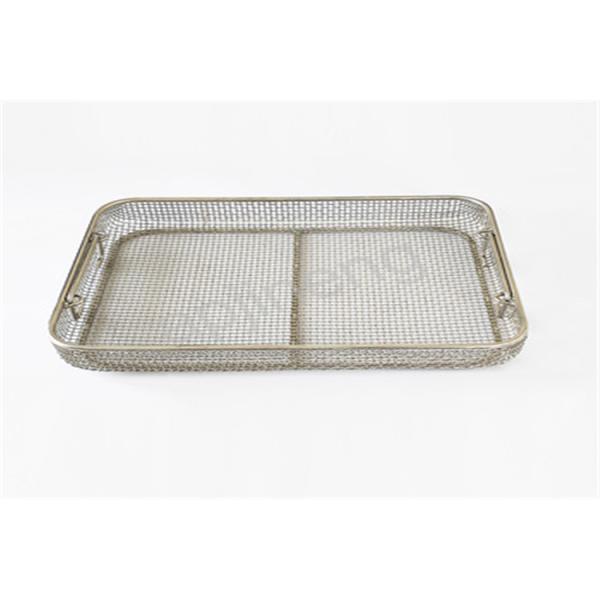 Multifunctional Wire Mesh Cleaning Baskets , Square Mesh Basket Non Toxic