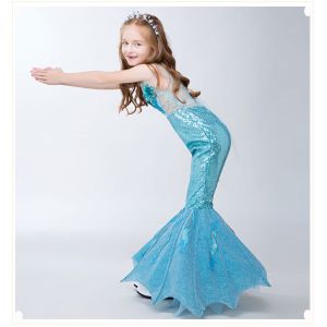 High Elasticity Little Mermaid Fish Tail Costume Durable Fade Resistant Fabric