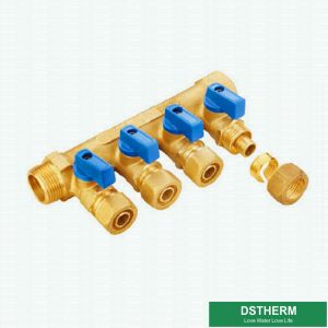 Floor Heating System Water Mixer Valve Brass Manifolds Two Ways Three Ways to