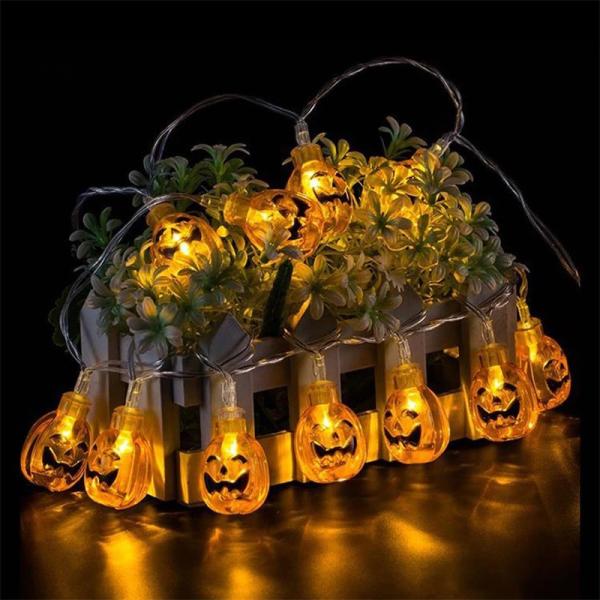 20Led Halloween Pumpkin Ghost Skeletons Bat Eyeball Ornament Festival Bar Home